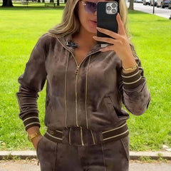 ✨ Dwuczęściowy zestaw dresów damskich — szykowny komfort na każdą okazję! 💃