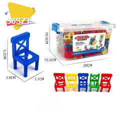 🎁Świąteczna gorąca wyprzedaż 48% OFF - Gra w balansowanie wieży z krzesłami 🎄