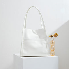 🔥Prosta torba na ramię z prawdziwej skóry w jednolitym kolorze🔥