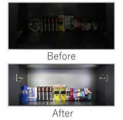 Zawiasowe lampki z czujnikiem LED do kuchni i sypialni (10 sztuk)