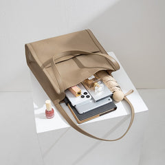 🔥Prosta torba na ramię z prawdziwej skóry w jednolitym kolorze🔥