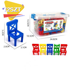 🎁Świąteczna gorąca wyprzedaż 48% OFF - Gra w balansowanie wieży z krzesłami 🎄