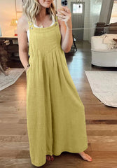 Letnia wyprzedaż – kombinezon ze spodniami cargo z szerokimi nogawkami i dużymi rozmiarami