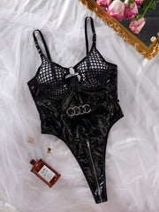 Teddy z wydrążonym o-ringiem ze skóry PU