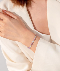 🎁🌊Zestaw upominkowy Heart of the Ocean (naszyjnik w kształcie serca + bransoletka)