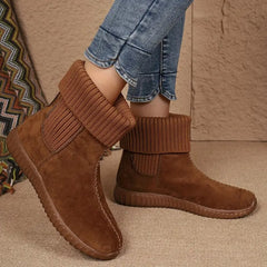 Ciepłe krótkie buty solidne kobiety