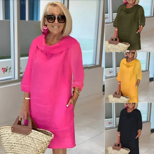 💖 sukienka lniana Domam