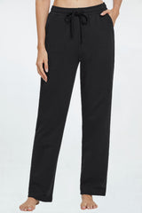 Luźne bawełniane spodnie dresowe jogi