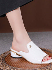 [35-45]✨Letnie damskie pantofle na grubym obcasie w nowym stylu, modna odzież na zewnątrz✨