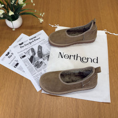 Przytulne mokasyny ze śnieżnym futerkiem dla kobiet