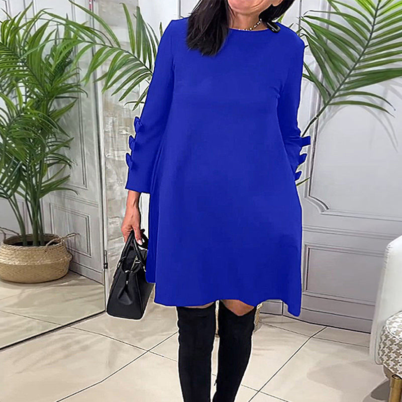 🔥Bestsellery🔥Sukienka do kolan z długim rękawem👗