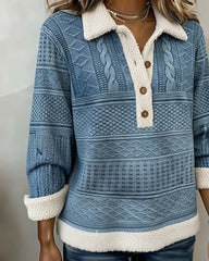 Bluza z kapturem Kragen Patchwork Mode Casual