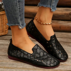 Floral Cutout Oxford Flats