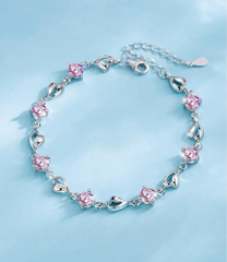 🎁🌊Zestaw upominkowy Heart of the Ocean (naszyjnik w kształcie serca + bransoletka)