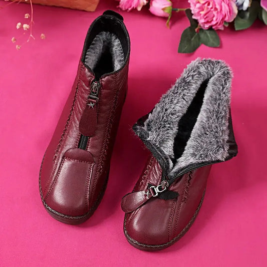 🔥Last Day Promotion 50% OFF - Women's Non-slip Genuine Leather Ankle Boots