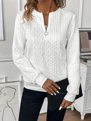 Elegancki stylowy sweter z dzianiny