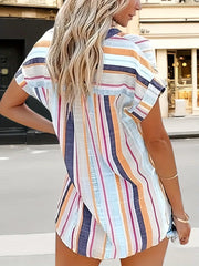 Elegancka koszula z krótkim rękawem damskim