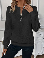 Elegancki stylowy sweter z dzianiny