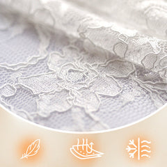 Elegancka damska bluzka z koronką haftowaną