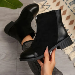 Damskie krótkie buty z ozdobami ze strasu