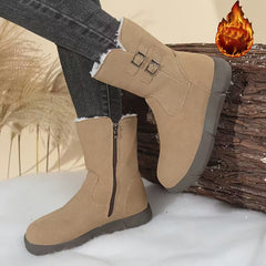 Damskie botki na grubej platformie