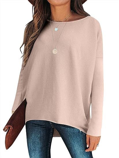 ✨Gorąca wyprzedaż 49% ZNIŻKI⭐Damski, nieregularny, oversize&#39;owy sweter z rękawami nietoperzowymi