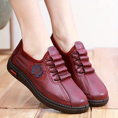 🔥Promocja Ostatniego Dnia 50% ZNIŻKI - Damskie wygodne, ręcznie robione skórzane buty ortopedyczne z miękką podeszwą