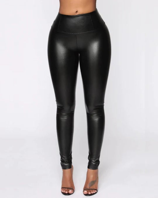 🎁Leginsy ze skóry syntetycznej (w środku polar)