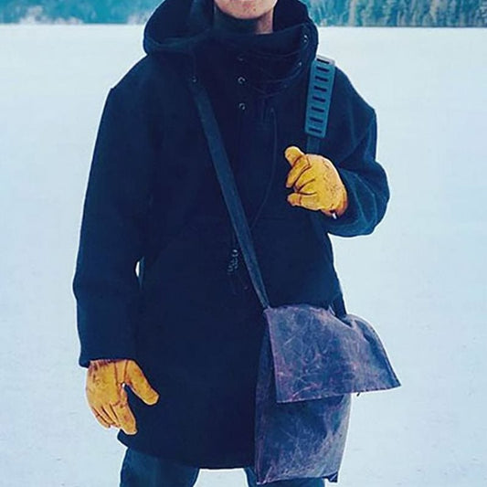 🔥Ciepła wełniana kurtka z kapturem🔥