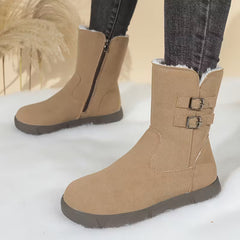 Damskie botki na grubej platformie