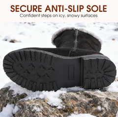 Damskie, antypoślizgowe, puszyste buty w jednolitym kolorze