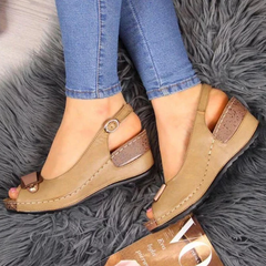 Damskie wygodne sandały ortopedyczne na koturnie