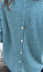 🌹Damskie bluzki z okrągłym dekoltem i długim rękawem