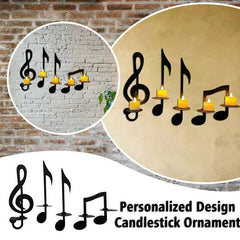 Czarny kinkiet Music Note
