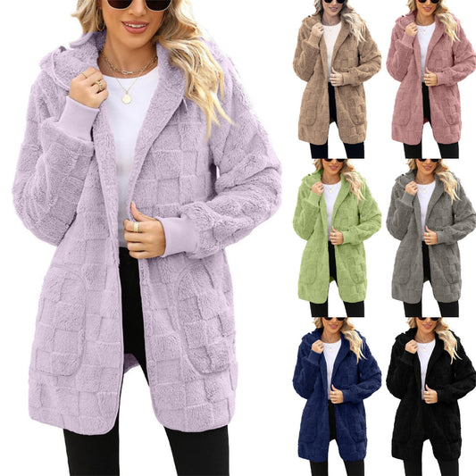 ☃️50% rabatu przez ograniczony czas❄️[S-5XL]🌸Nowość w sezonie zimowym: damska kurtka rekreacyjna z polaru w kratę