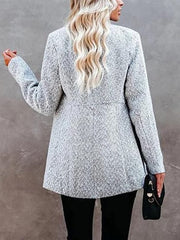 🍂 Autumn gorąca wyprzedaż 49% zniżki 🎉 solidne kieszonkowe kieszonki z długim rękawem otwartym przednim płaszczem przedniego