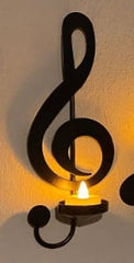 Czarny kinkiet Music Note