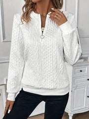 Elegancki stylowy sweter z dzianiny