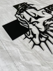 NA SPRZEDAŻ🔥Jezus Krzyż Metalowy Znak Chrystus Dekoracja ścienna