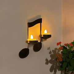 Czarny kinkiet Music Note
