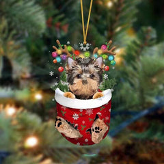 🐶 (2 szt.) Urocza świąteczna ozdoba w kształcie psa w skarpetce🎄