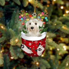 🐶 (2 szt.) Urocza świąteczna ozdoba w kształcie psa w skarpetce🎄