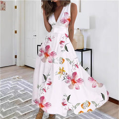 Elegancka damska sukienka bez rękawów