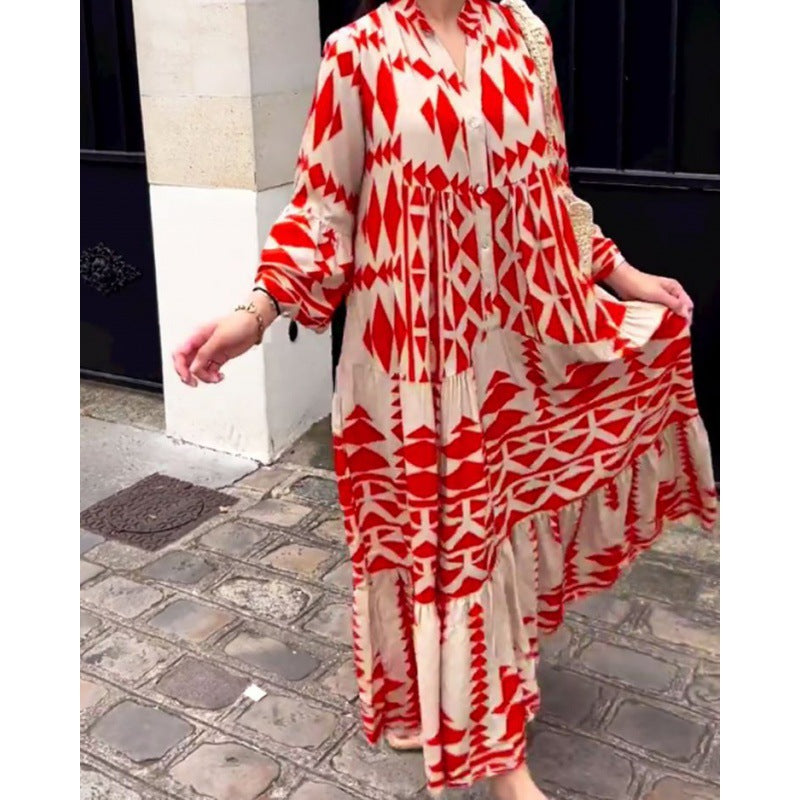 🌹Nowa elegancka koszula z nadrukiem w stylu boho