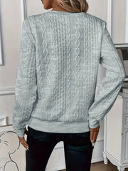 Elegancki stylowy sweter z dzianiny