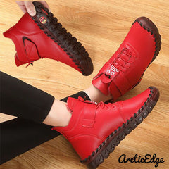 Damskie Aksamitne Buty Za Kostkę