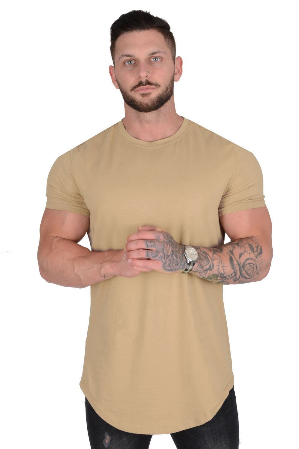 Podstawowy T-shirt o kroju łezki