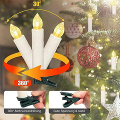 🎄Wireless Flameless Candles with Remote Control Timer and Clips