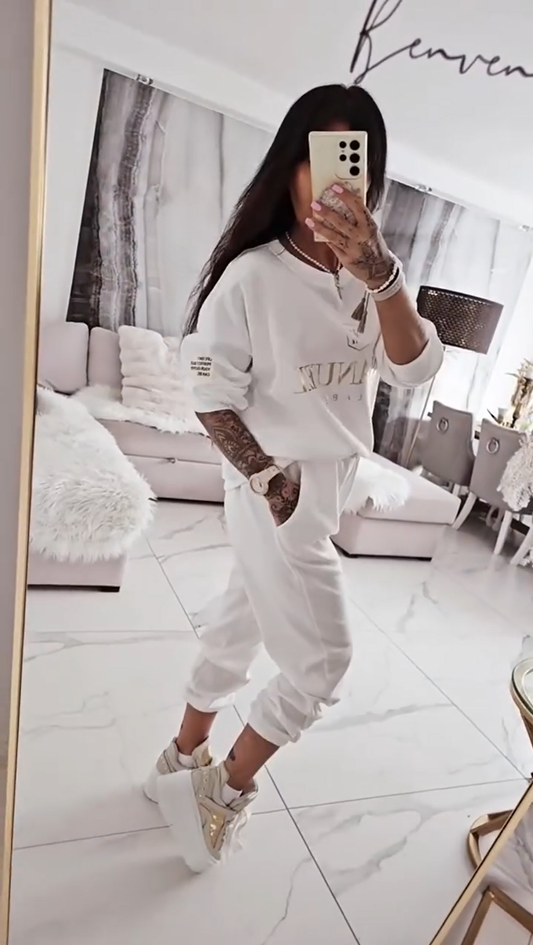 ⏳Limited time offer! ⏰Women's casual set, printed top and loose pants