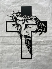 NA SPRZEDAŻ🔥Jezus Krzyż Metalowy Znak Chrystus Dekoracja ścienna
